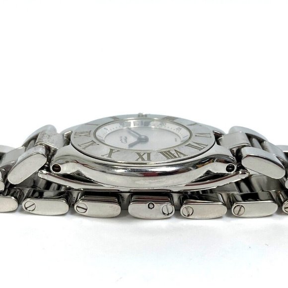 AUTHENTIC CARTIER W10109T2 1340 Must21 Vantian SM quartz Wristwatch - Picture 7 of 11